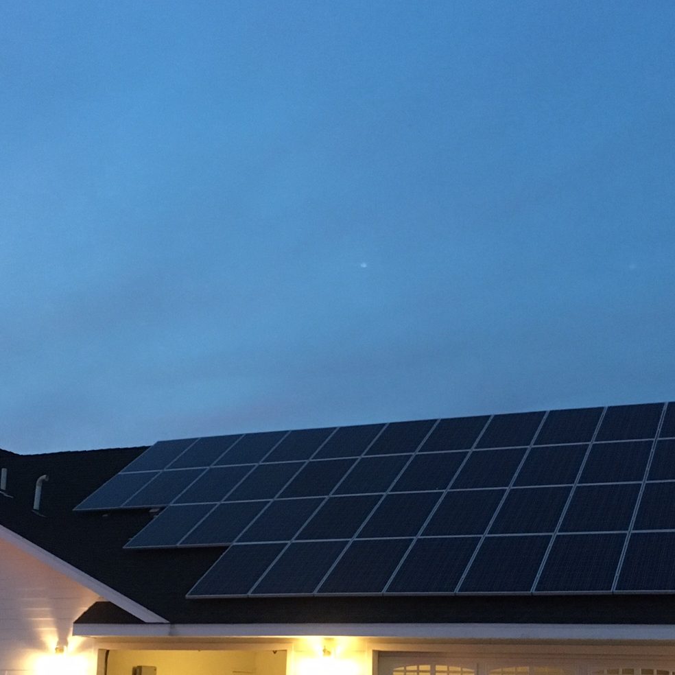 Residential solar installation show low Arizona